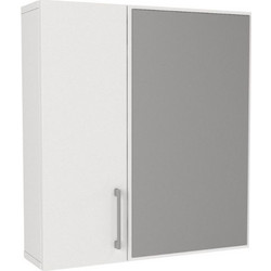Καθρέπτης μπάνιου Μ χρώμα λευκό 59,6x16,4x64,8εκ