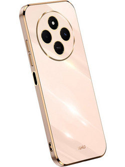 Θήκη Xiaomi Redmi 14C / Poco C75 XINLI Premium Electroplating, λεπτή σχεδίαση και ανυψωμένη προστασία φακού για πλήρη κάλυψη ροζ