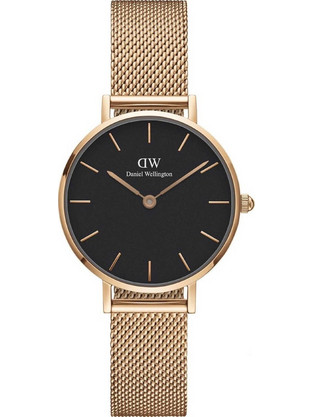 Daniel Wellington Petite Melrose Γυναικείο Ρολόι με Ροζ Μεταλλικό Μπρασελέ DW00100217