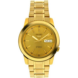 Seiko Ανδρικό Ρολόι Αυτόματο με Χρυσό Μεταλλικό Μπρασελέ SNKE56J1