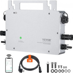 VEVOR Ηλιακός Μικρομετατροπέας 600W IP67 με Απομακρυσμένη Παρακολούθηση IP67WXBWNBQIXFKWLV2