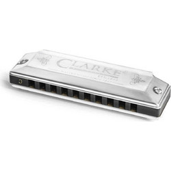 CLARKE Φυσαρμόνικα Ντο Ματζόρε Silver