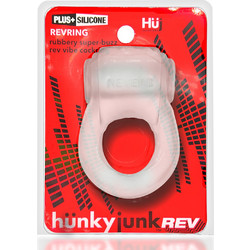 Hunkyjunk Revring Ελαστικό Δαχτυλίδι Πέους Σιλικόνης με Δόνηση Διαφανές