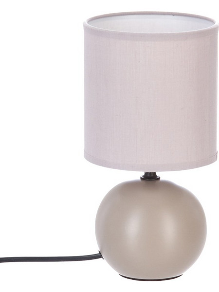 Pakoworld PWL-1210 Πορτατίφ E14 Λευκό Γκρι Φ13xΥ25cm