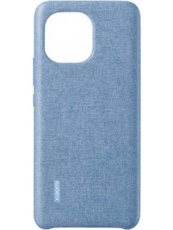 Θήκη Xiaomi για Mi 11 Cloth Pattern Vegan Lether Back Cover Black Original