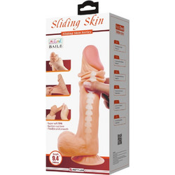 Pretty Love Sliding Skin Ρεαλιστικό Dildo με Βεντούζα & Όρχεις 24cm Flesh