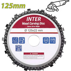 INTER 753154 Δίσκος κοπής ξύλου με αλυσίδα 125mm (γωνιακού τροχού)