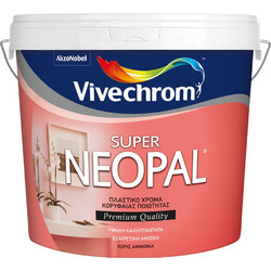 Vivechrom Super Neopal Πλαστικό Χρώμα Εσωτερικού Χώρου Μαύρο 24 0.375lt
