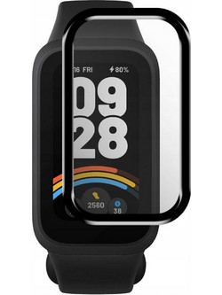 Hybrid Glass Xiaomi Smart Band 9 Active Spacecase Smartwatch Αντιχαρακτικό Προστατευτικό Υβριδικό Οθόνης - Black (5905719117269)