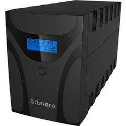 Bitmore Line U2200LCD UPS Line Interactive 2200VA 1200W με 4 Πρίζες C13 & Schuko