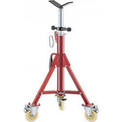 VEVOR Pipe Stand, Pipe Stand, V Head Pipe Stand Ρυθμιζόμενο ύψος 71,12-132,08 cm, Pipe Stand με τροχούς, Πτυσσόμενες φορητές βάσεις σωλήνων 0,3175 έως 30,48 cm Στήριγμα σωλήνων, Steel Pipe Stand