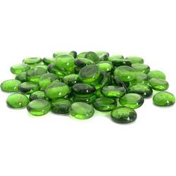 Chessex Crystal Light Green Glass Stones in 4" Tube (40)
