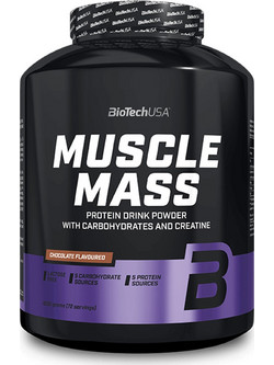 Biotech USA Muscle Mass Chocolate Πρωτεΐνη Ορού Γάλακτος Όγκου Χωρίς Λακτόζη 4kg