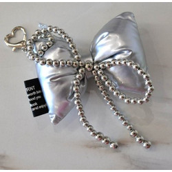 UN ALMA LIBRE Bag Charms BOW - SILVER