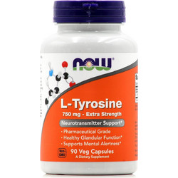 Now Foods L-Tyrosine 750mg 90 Κάψουλες