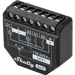 Shelly 2PM Gen3 controller Μαύρος
