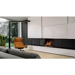 Barbas Bellfires Fire Panorama 90-55 Ενεργειακό Τζάκι Αερόθερμο Αερίου Τρίπλευρο 9.6kW