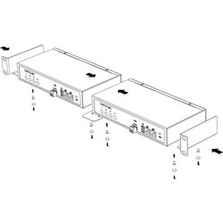 Netio RM2 2x4C Metal brackets