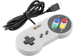 Retro SNES Wired Controller PC Grey