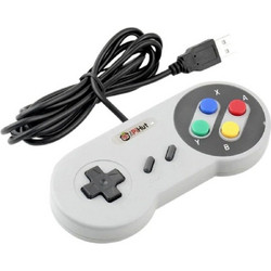 Retro SNES Wired Controller PC Grey