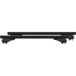 ΜΠΑΡΕΣ ΑΛΟΥΜΙΝΙΟΥ SONIC BLACK XL 130cm ΣΕ ΜΑΥΡΟ ΧΡΩΜΑ ΓΙΑ ΟΡΟΦΗ ΜΕ FLUSH ΚΑΙ RAISED RAI 14690/MB