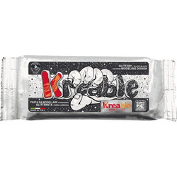 TOY COLOR ΠΗΛΟΣ AIR DRY ΜΕ GLITTER 500gr KREABLE ΜΑΥΡΟΣ 220003188