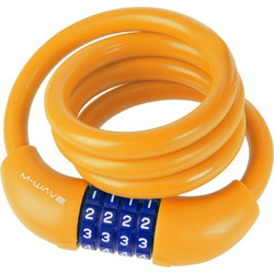 M-WAVE ΚΛΕΙΔΑΡΙΑ ΠΟΔΗΛΑΤΟΥ ΣΠΙΡΑΛ DS 12.10 SILICONE 12x1000 Πορτοκαλί