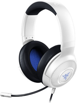 Razer Kraken X Gaming Headset Over Ear White Blue