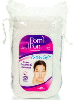 Pom Pon Extra Soft Δίσκοι Ντεμακιγιάζ 40τμχ + 25τμχ