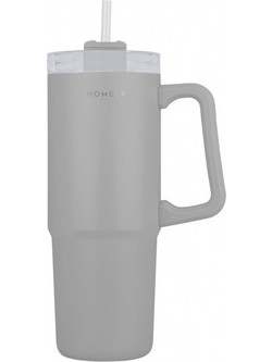 Estia HOMELY ΘΕΡΜΟΣ STRAW TUMBLER 900ml PEBBLE GRAY 01-34542