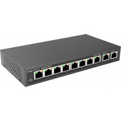 Ruijie RG-ES110D-P Unmanaged L2 Switch με 8 Θύρες Ethernet 100Mbps και 2 SFP Θύρες
