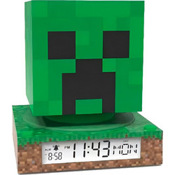 Minecraft Creeper 3D Night Light and Alarm Clock