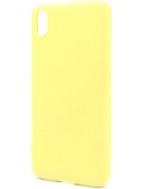 iNOS Liquid Silicon Back Cover Yellow (Xiaomi Redmi 7A)