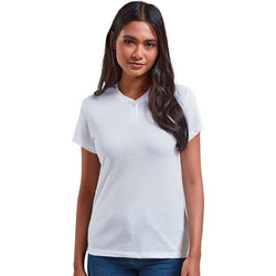 T-shirt γυναικείο με κουμπί PREMIER PR319 Comis White