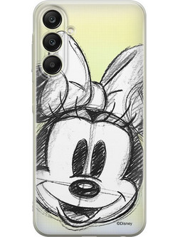 Disney Minnie Partial Print Sketch Transparent Case (Samsung Galaxy A25 5G)