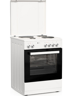 Thermogatz TGS E120 WH Κουζίνα Ηλεκτρική 60lt με Εμαγιέ Εστίες 60cm