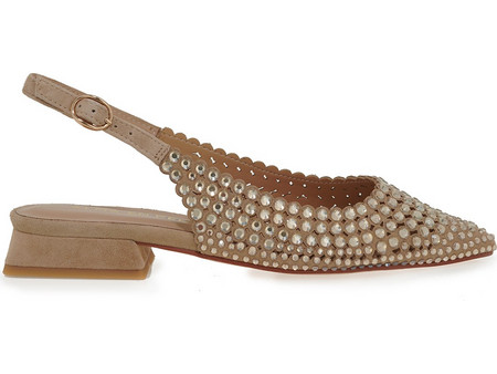 ALMA EN PENA SLINGBACK U466L48817M4 - ΜΠΕΖ ΚΑΣΤΟΡΙ ΣΤΡΑΣ V250488-SAND SUEDE