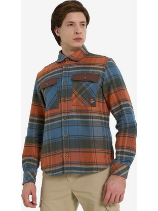 CORDILLERO Πουκάμισο Male Flannel shirt BROWN άνδρες
