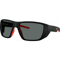 Ferrari FZ6012U 504/81 Ανδρικά Γυαλιά Ηλίου Μάσκα Κοκάλινα Μαύρα με Μαύρο Φακό