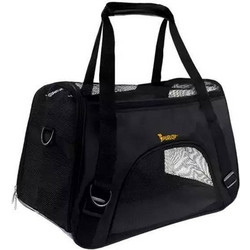 Purlov Τσάντα Μεταφοράς Σκύλου έως 8kg Μαύρη 50x30x25cm 20940