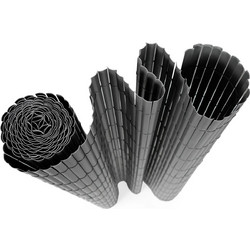 Καλαμωτή PVC 14mm Μισό Καλάμι 100x300εκ. - Γκρι