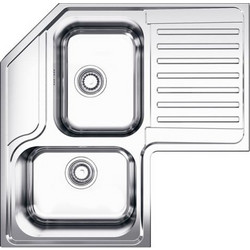 Apell Corner 8820N Ένθετος Νεροχύτης Γωνιακός Inox 83x 83x50cm