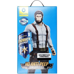 Blueo 5D Mr. Monkey Strong Privacy Tempered Glass (iPhone 13 Pro Max / 14 Plus) Black