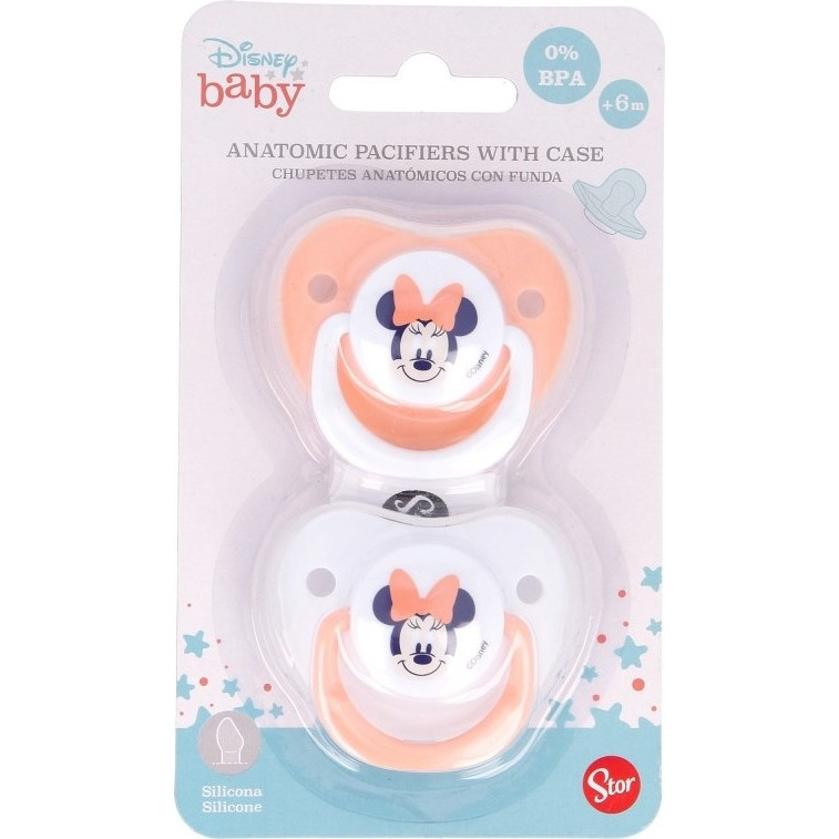 Astuccio Minnie Bambina Bavaglino In Silicone Minnie Mouse Indigo Dreams | Design Carino | Facile Da Pulire | Protezione Vestiti Bavaglino Silicone Con Nome