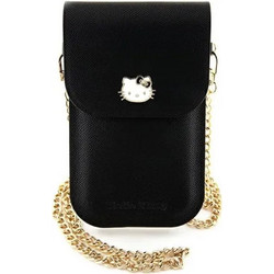 Hello Kitty Leather Metal Logo Chain bag - black - (Hel000092-0)