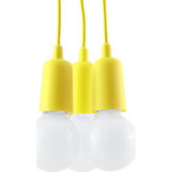SOLLUX Diego PVC Κρεμαστό Φωτιστικό Οροφής Τρίφωτο E27 SL.0579