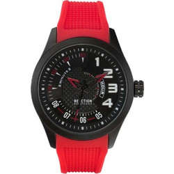 Kenneth Cole Reaction Ανδρικό Ρολόι με Κόκκινο Καουτσούκ Λουράκι RK50808005