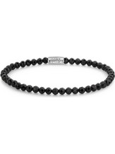Rebel & Rose Black Glam Rocks Silver Βραχιόλι RR-40160-S-S