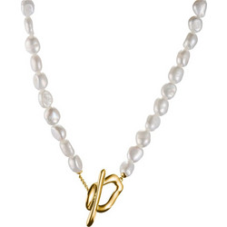 Thomas Sabo KE2320-430-14-L45 Pearl Necklace Natural Beauty Gold-Plated Ladies