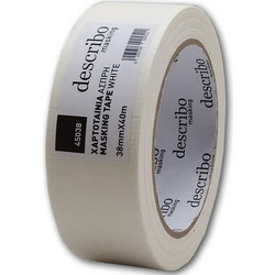 377174 Χαρτοταινία ΜασκαρίσματοΣ Describo Λευκή 38 mm x 40 m